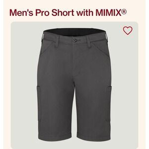 Red Kap Mens Pro Short with MIMIX Cargo Work Shorts Grey‎ Size W32/ L12